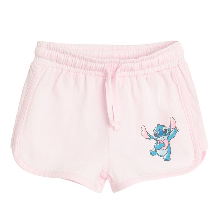 Cool Club, Set pentru fete, Tricou, Pantaloni scurti, roz, imprimeu Lilo si Stitch