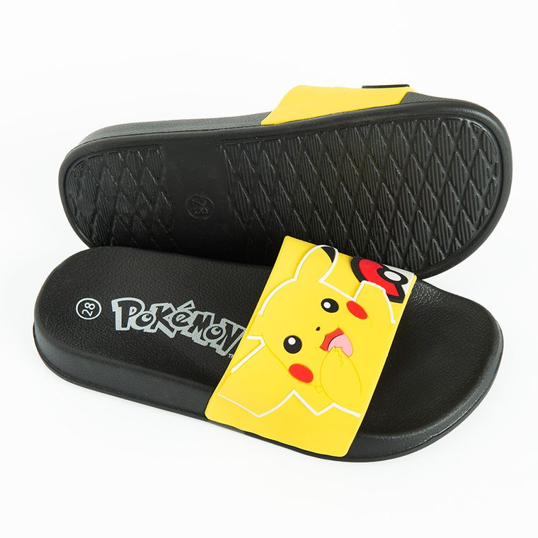 Cool Club, Slapi pentru baieti, galben, imprimeu Pokemon
