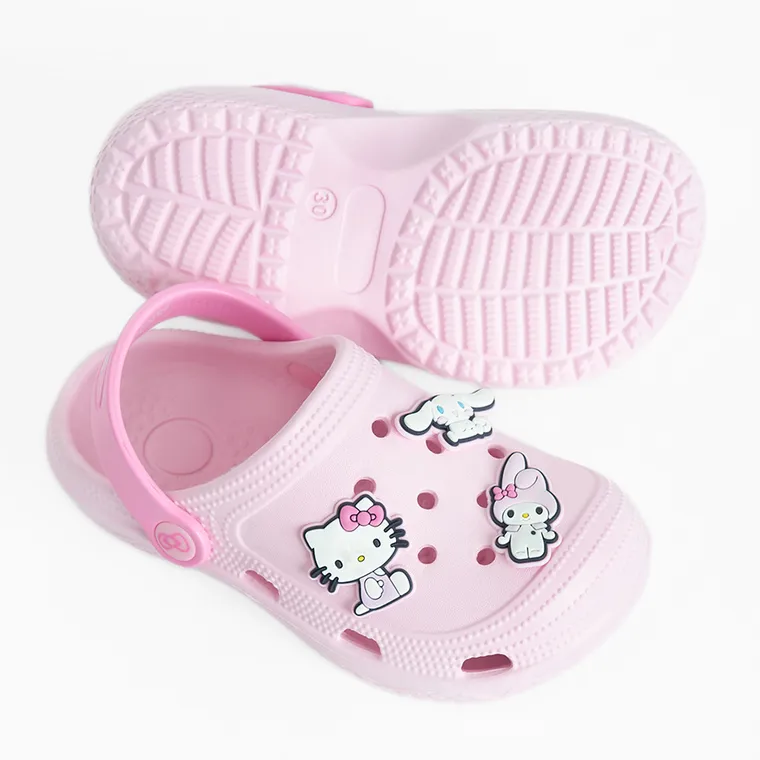 Cool Club, Slapi pentru fete, roz, imprimeu Hello Kitty and Friends