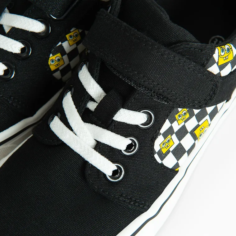 Cool Club, Tenisi pentru baieti, negru, imprimeu SpongeBob