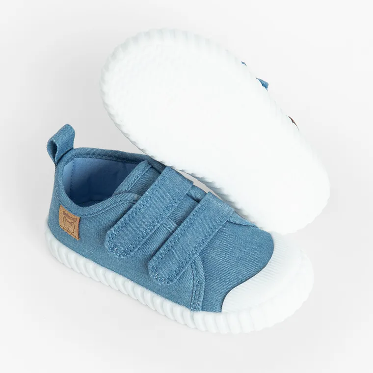 Cool Club, Tenisi pentru bebelusi, albastru, talpa Barefoot