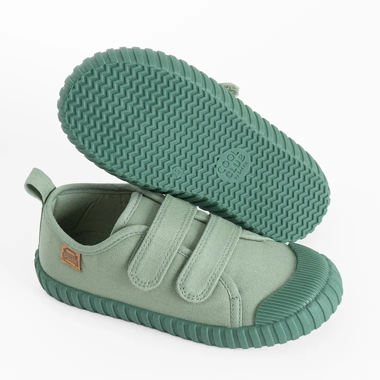 Cool Club, Tenisi pentru copii, verde, talpa Barefoot