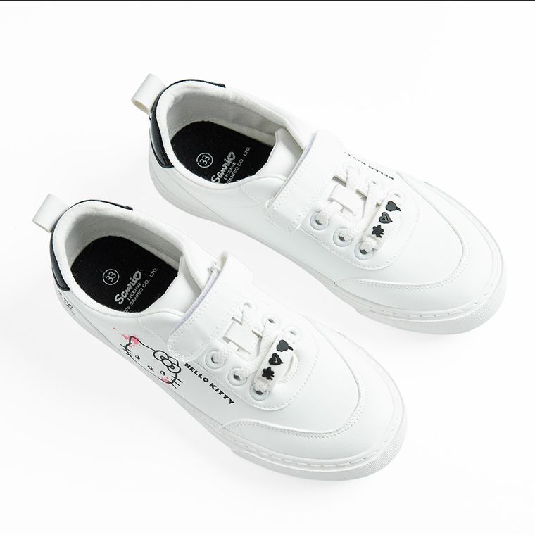 Cool Club, Tenisi pentru fete, alb, imprimeu Hello Kitty