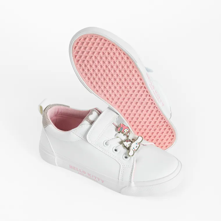 Cool Club, Tenisi pentru fete, alb, imprimeu Hello Kitty and Friends