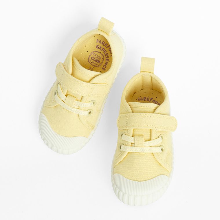 Cool Club, Tenisi pentru fete, galben, talpa Barefoot