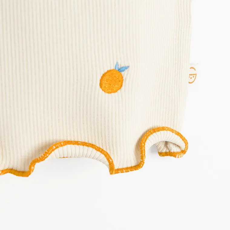 Cool Club, Top pentru fete, din tricot striat, bej