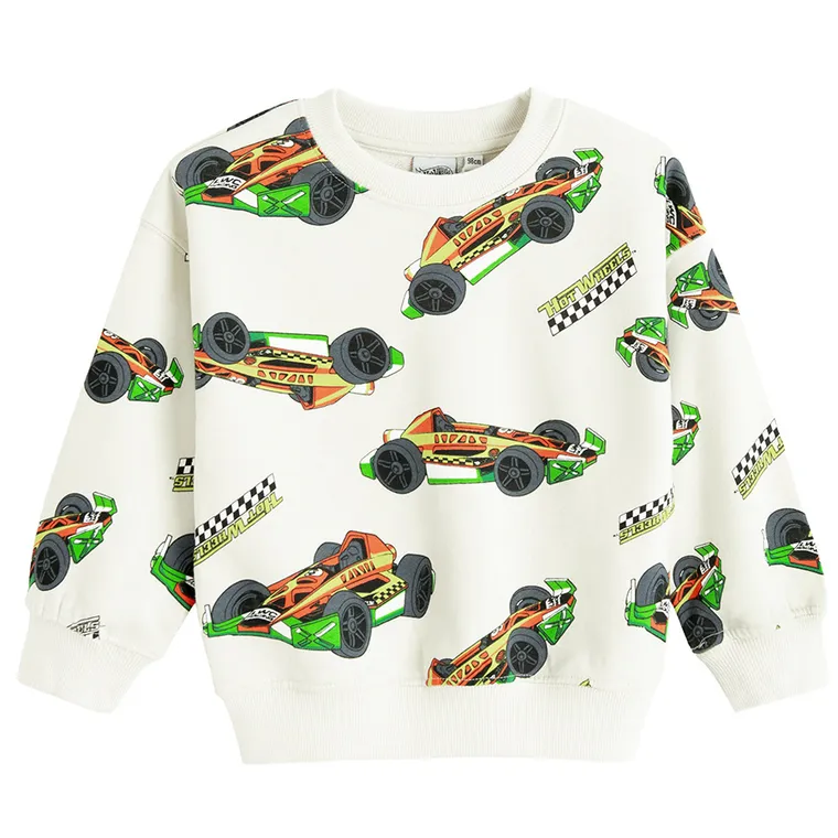 Cool Club, Trening pentru baieti, bej, imprimeu Hot Wheels