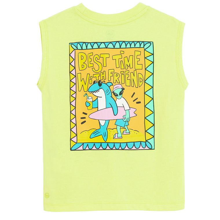 Cool Club, Tricou fara maneci pentru baieti, galben