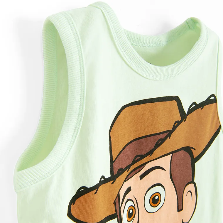 Cool Club, Tricou fara maneci pentru baieti, menta verde, imprimeu Toy Story