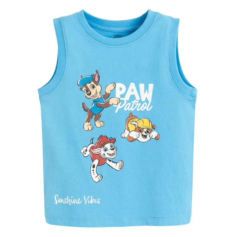 Cool Club, Tricou fara maneci pentru baieti, mix, imprimeu Paw Patrol, set, 2 buc.