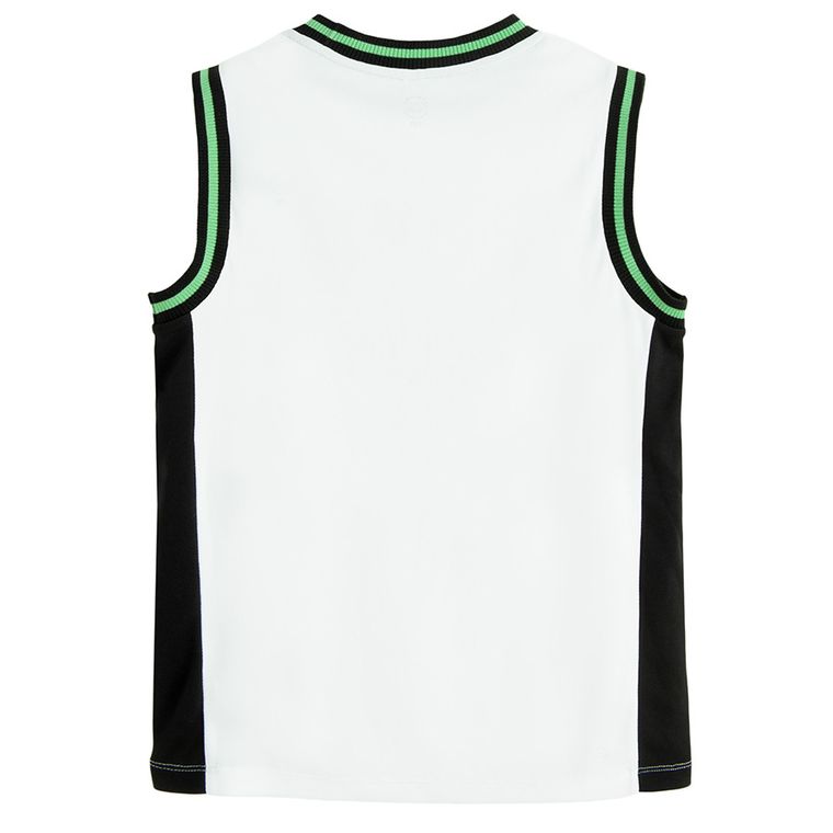 Cool Club, Tricou fara maneci pentru baieti, oversize, alb