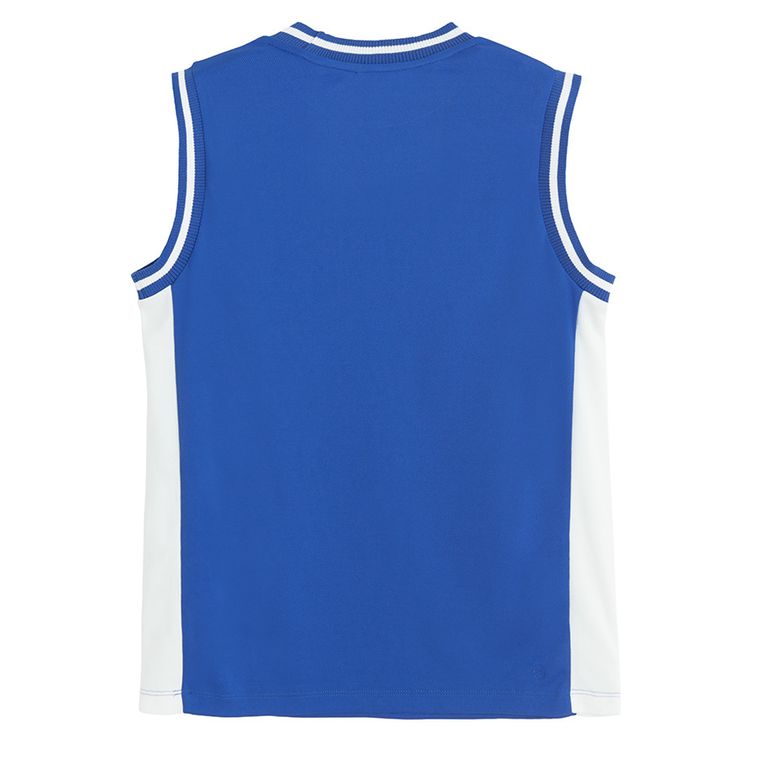 Cool Club, Tricou fara maneci pentru baieti, oversize, albastru