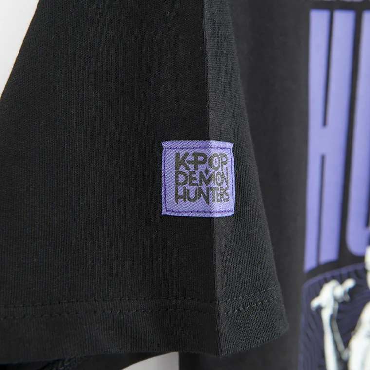 Cool Club, Tricou lejer pentru fete, negru, K-Pop Demon Hunters