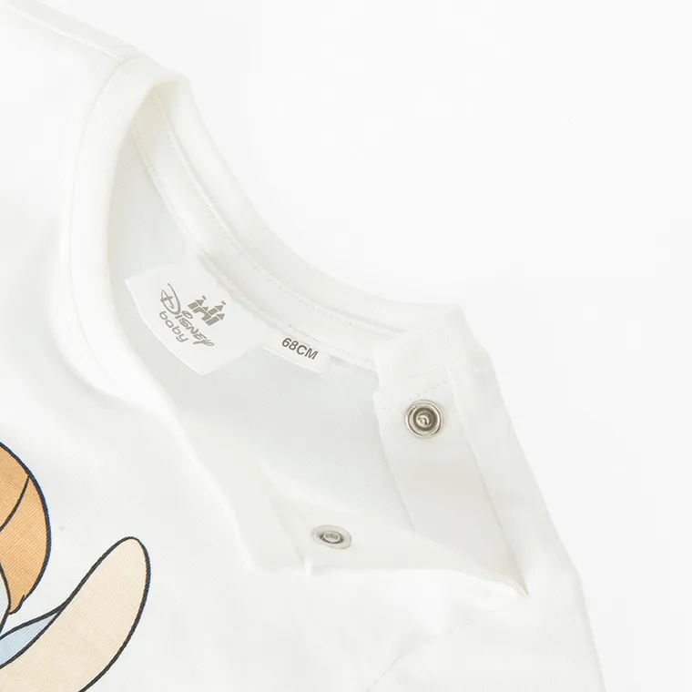 Cool Club, Tricou pentru baieti, alb, imprimeu Lilo si Stitch