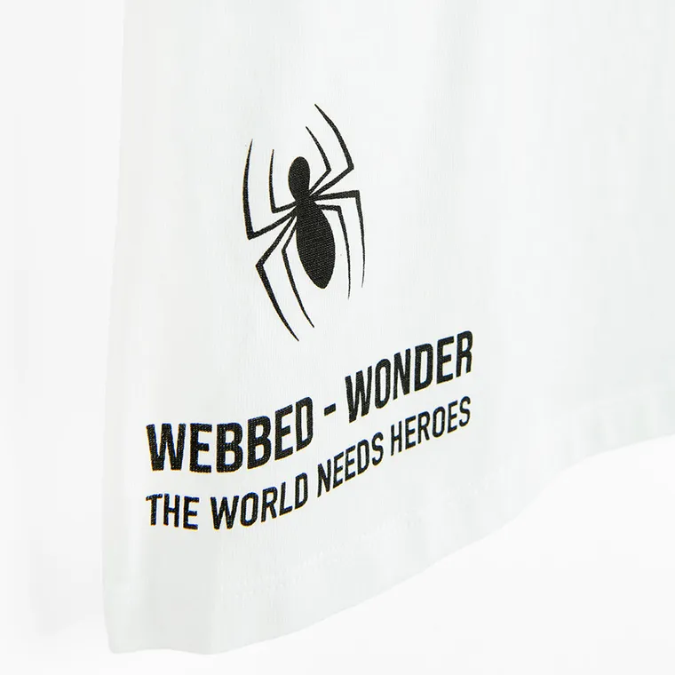 Cool Club, Tricou pentru baieti, alb, imprimeu Spider-Man