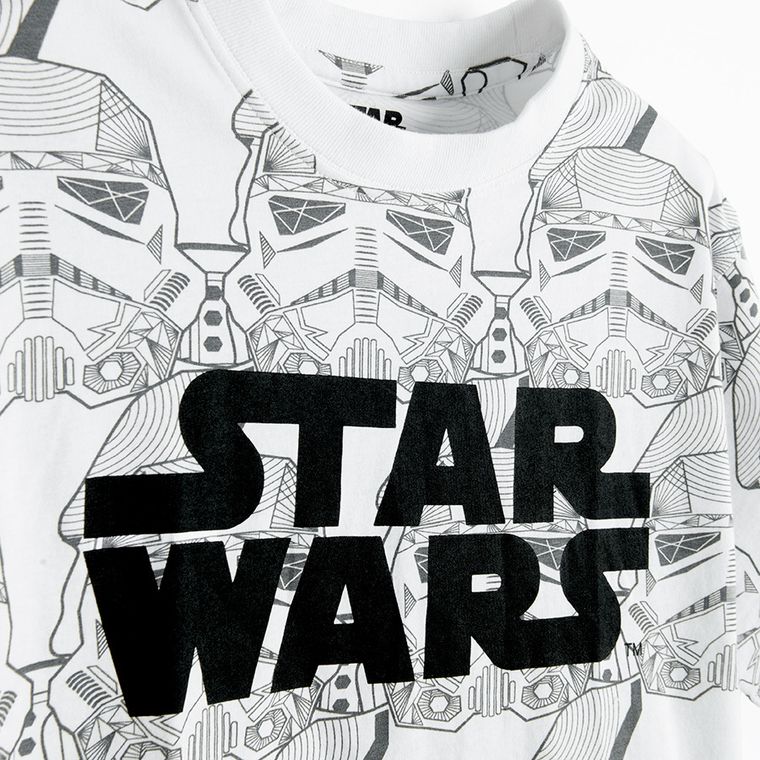 Cool Club, Tricou pentru baieti, alb, imprimeu Star Wars