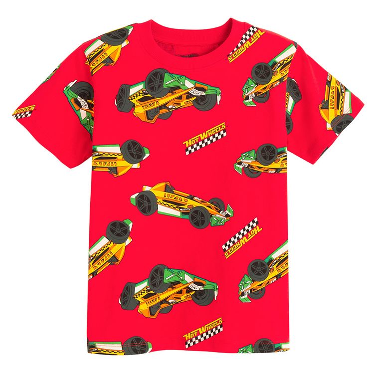 Cool Club, Tricou pentru baieti, mix, imprimeu Hot Wheels, set, 2 buc.