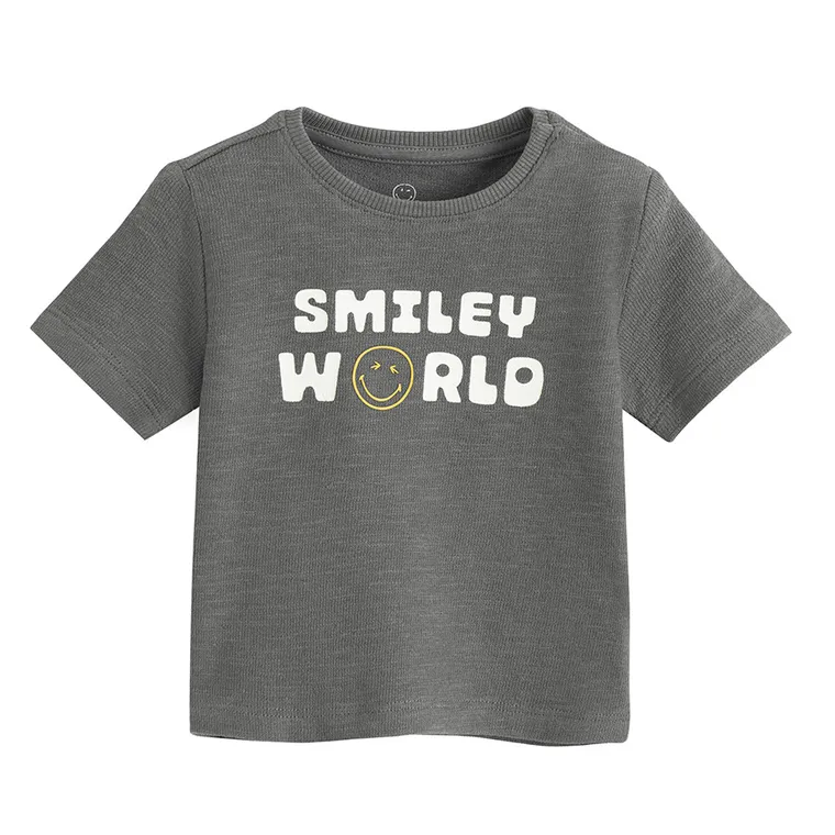 Cool Club, Tricou pentru baieti, mix, imprimeu SmileWorld, set, 2 buc.
