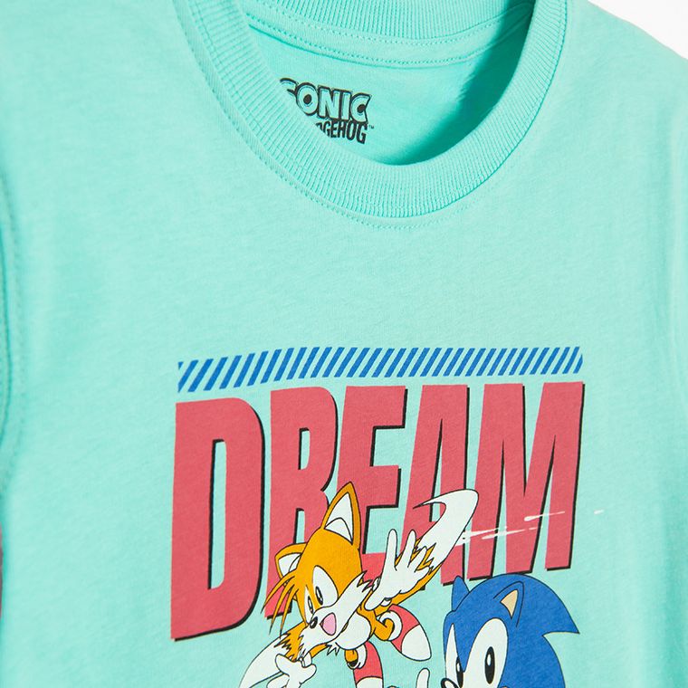 Cool Club, Tricou pentru baieti, mix, imprimeu Sonic the Hedgehog, set, 2 buc.