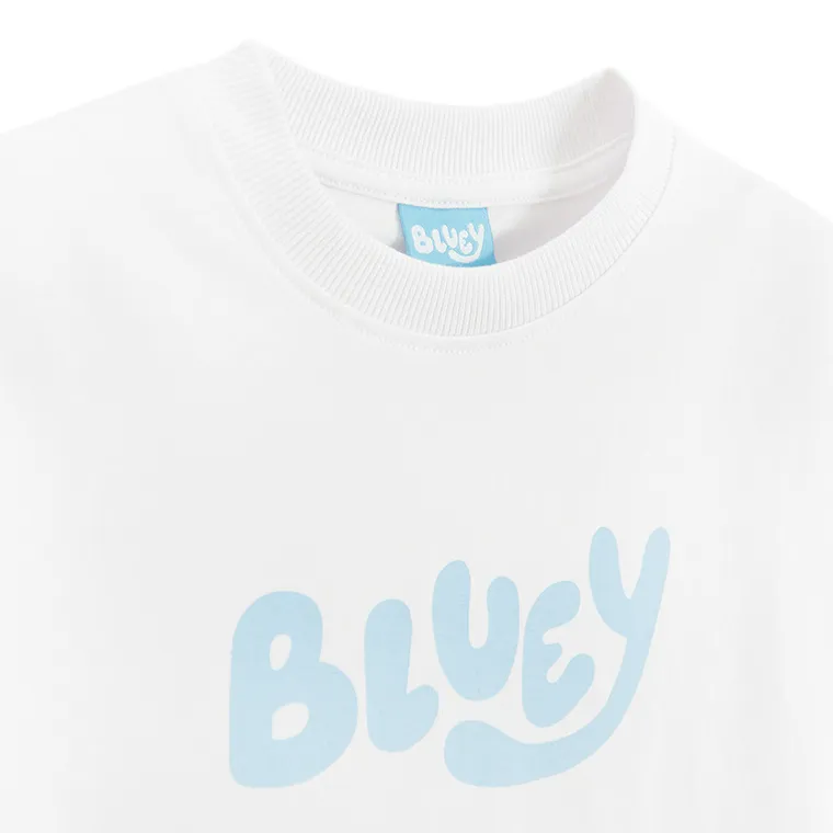 Cool Club, Tricou pentru copii, alb, imprimeu Bluey