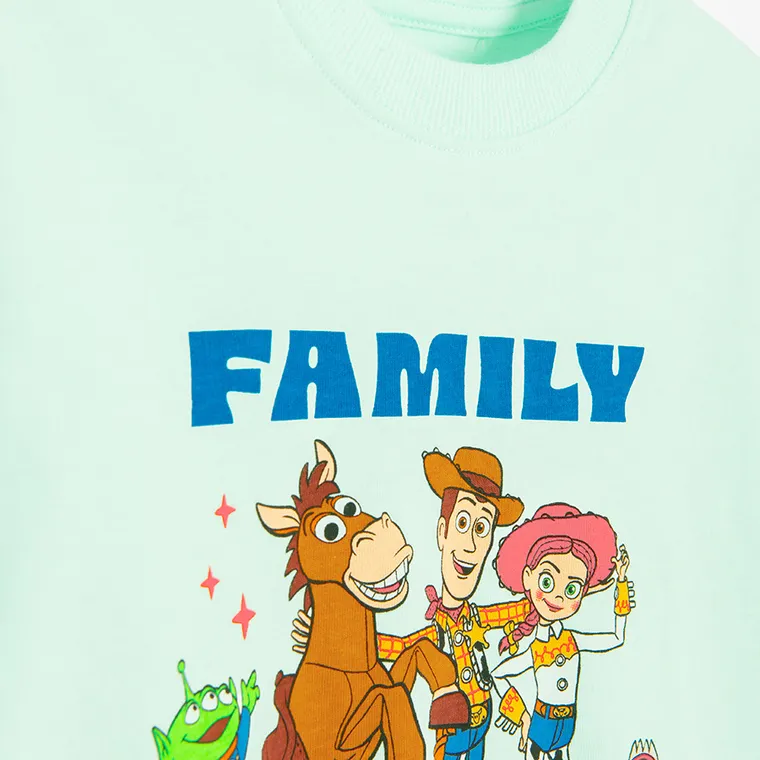 Cool Club, Tricou pentru copii, menta verde, imprimeu Toy Story