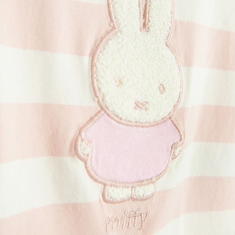 Cool Club, Tricou pentru fete, alb-roz, imprimeu Miffy