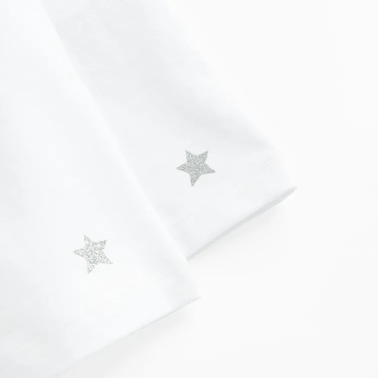 Cool Club, Tricou pentru fete, alb, set, 2 buc.