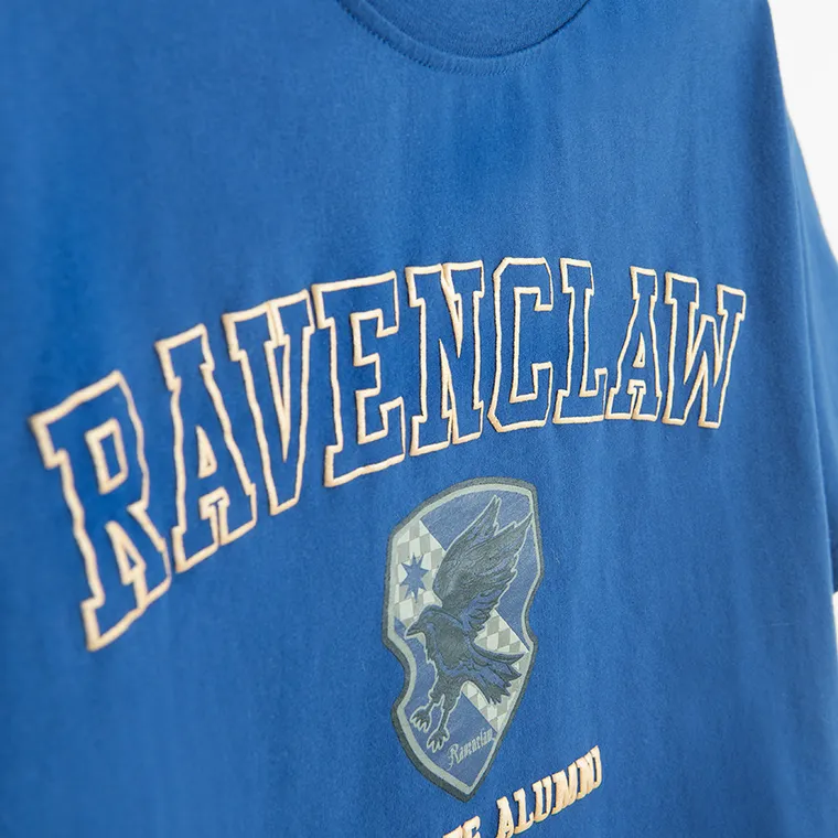 Cool Club, Tricou pentru fete, crop top, albastru, imprimeu Harry Potter