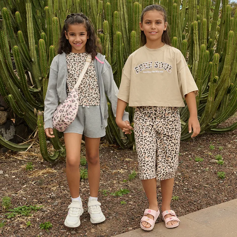 Cool Club, Tricou pentru fete, crop top, bej