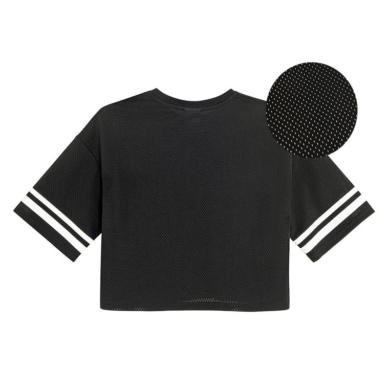 Cool Club, Tricou pentru fete, crop top, negru