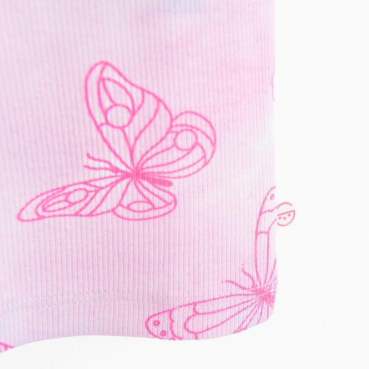 Cool Club, Tricou pentru fete, din tricot striat, mix