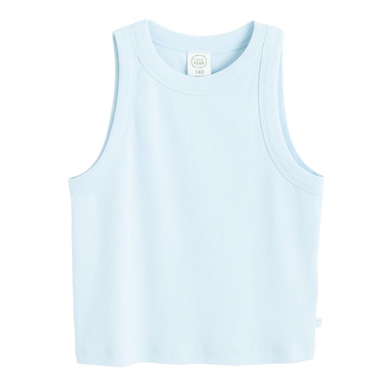 Cool Club, Tricou pentru fete fara maneci, din tricot striat, mix, set, 4 buc.