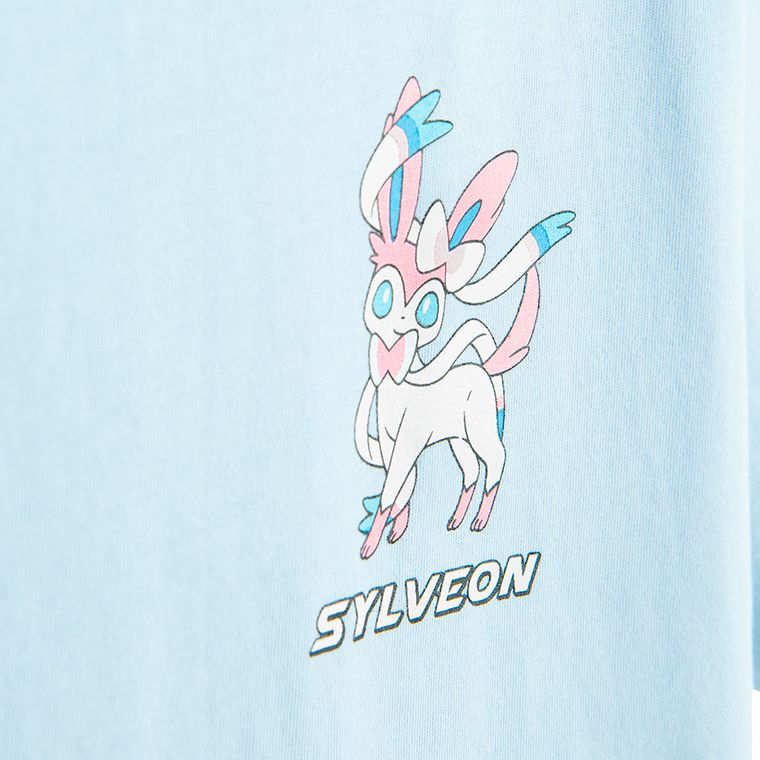Cool Club, Tricou pentru fete, oversize, albastru, imprimeu Pokemon
