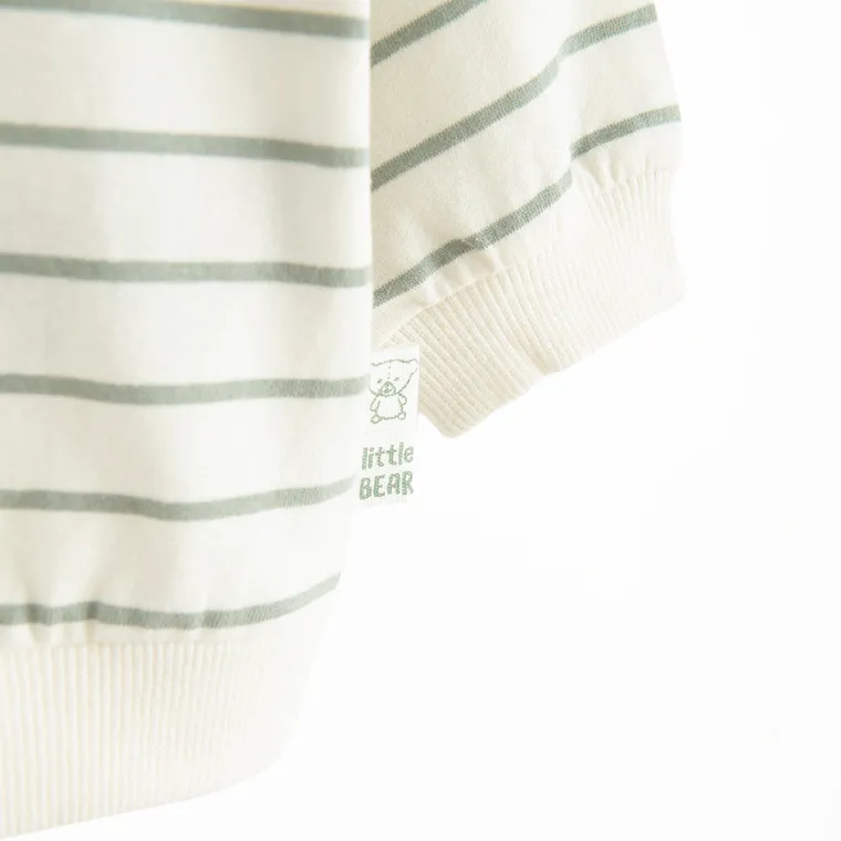 Cool Club, Tricou polo cu maneca lunga pentru baieti, ecru