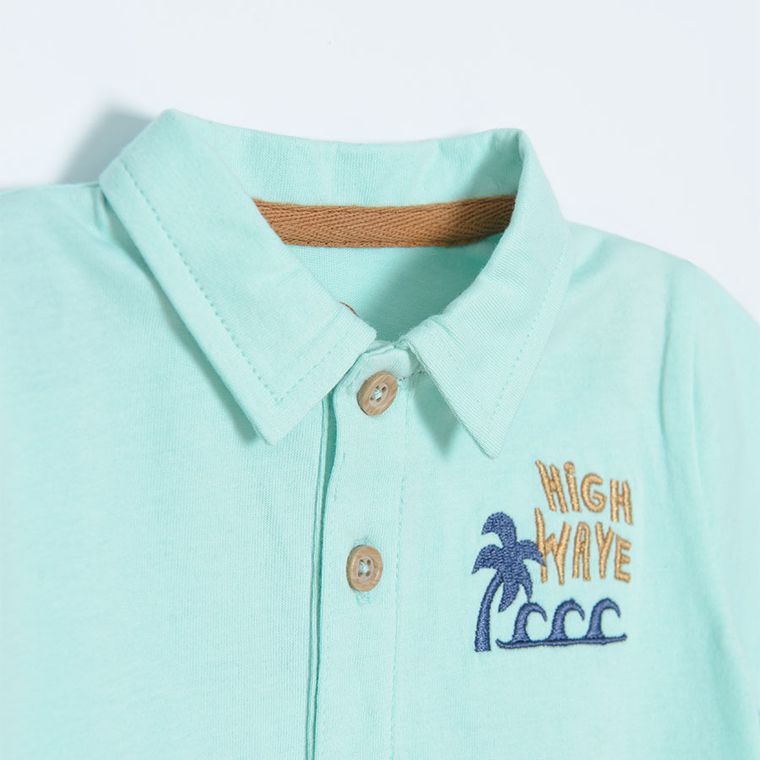 Cool Club, Tricou polo cu maneca scurta pentru baieti, turcoaz