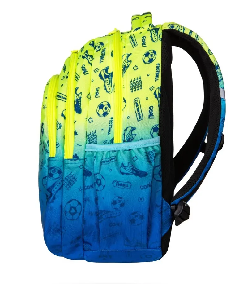 CoolPack, Jerry, rucsac pentru scoala cu 2 compartimente, Football 2T