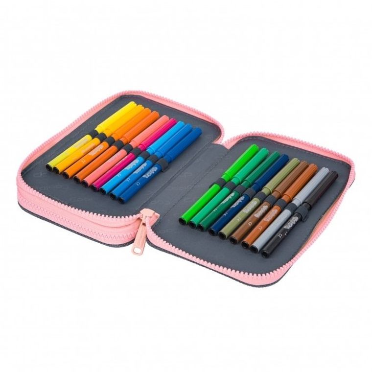 CoolPack, Jumper 2, penar cu 2 compartimente, cu rechizite scolare, Catnip