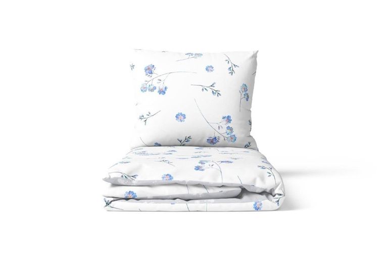 Cottage Home, Flori, set lenjerie de pat single, 140-200 cm