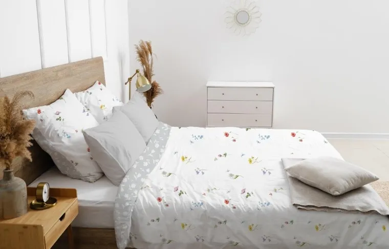 Cottage Home, Maci si musetel, set lenjerie de pat, 3 piese, 140-200 cm