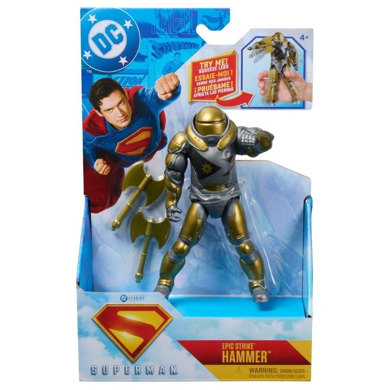 DC Comics, Superman, Epic Strike, Hammer, figurina, 15 cm