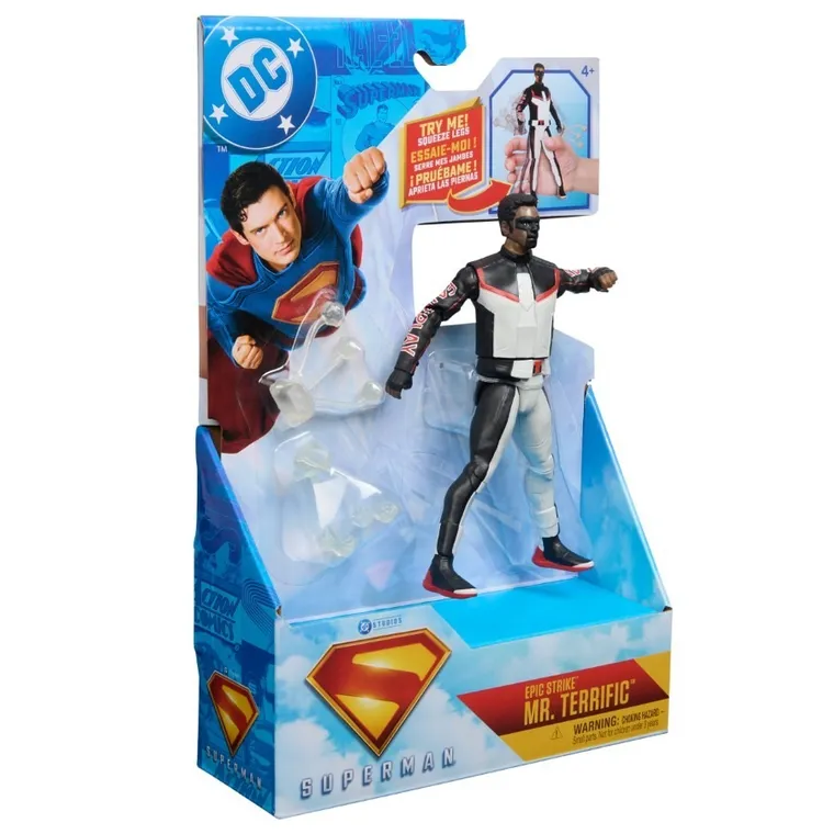 DC Comics, Superman, Epic Strike, Mr. Terrific, figurina, 15 cm