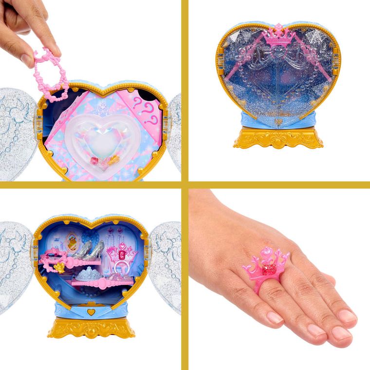 Disney Princess, Jewel Reveal, papusa printesa Cinderella cu accesorii
