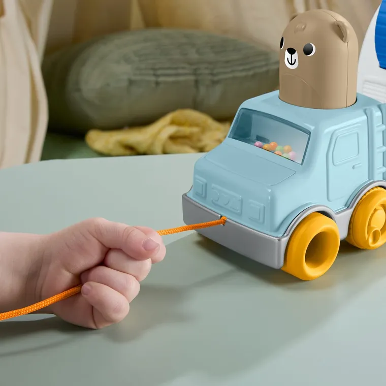 Fisher-Price, Friendship Forest, Pull-along Camper, jucarie pentru bebelusi