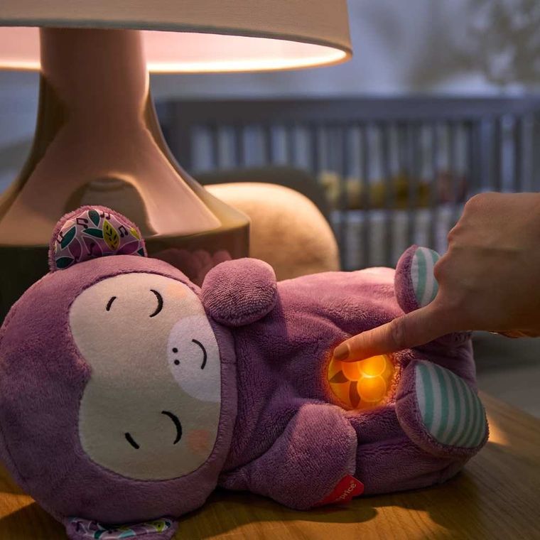 Fisher-Price, Purple Monkey, jucarie muzicala portabila din plus