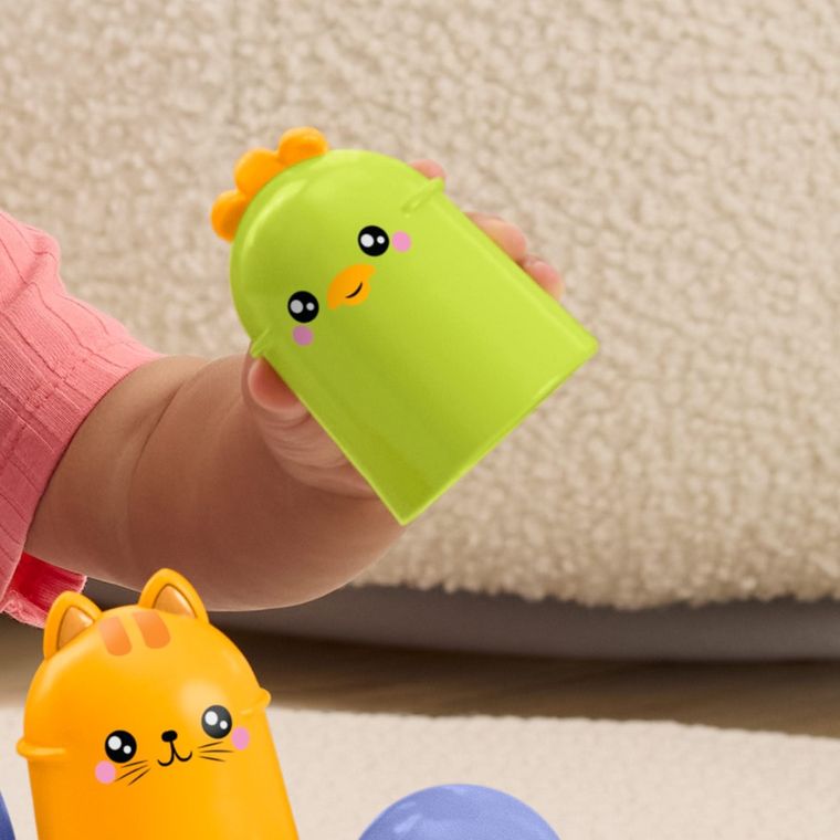 Fisher-Price, Stack And Rattle Birdie, jucarie pentru bebelusi