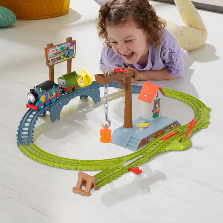 Fisher-Price, Thomas & Friends, Paint Delivery Set, set de joaca cu locomotiva