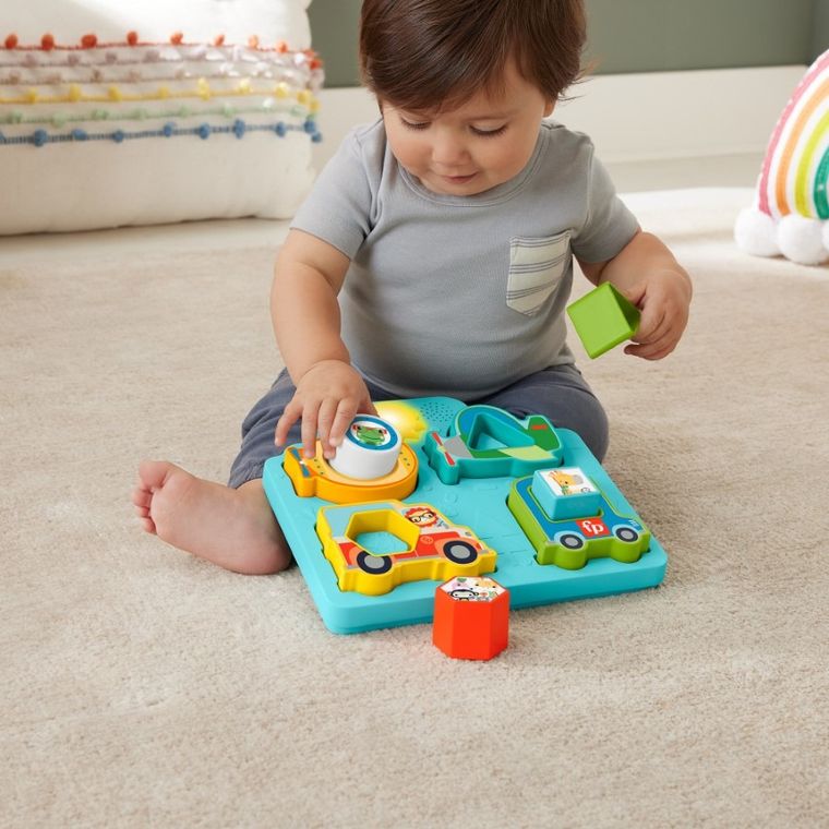 Fisher-Price, Vehicule si forme, lumini si sunete, jucarie pentru bebelusi
