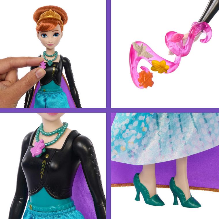 Frozen, Jewel Reveal, papusa Anna cu accesorii