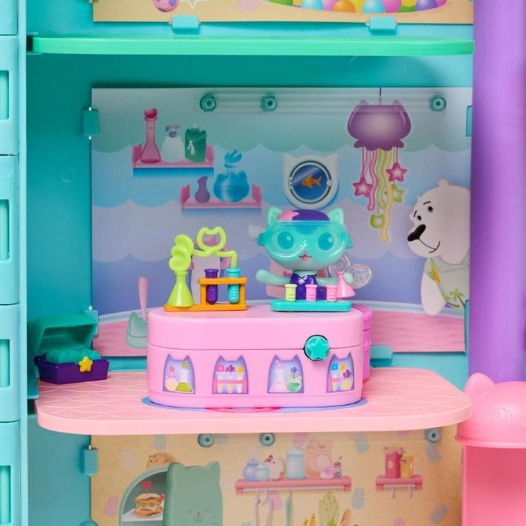 Gabby's Dollhouse, Bobble Kitty MerCat Potion Pack, set de joaca cu figurina si accesorii