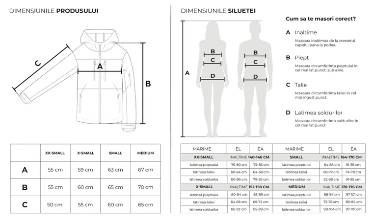 Geaca de tranzitie oversize cu gluga NOWEAR
